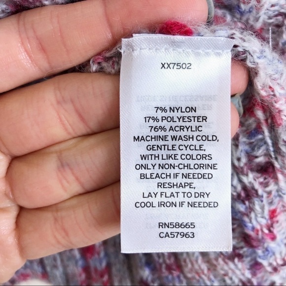 New BP. Slouchy Cowl Neck Lightweight Relaxed Sweater in Confetti - Picture 8 of 11